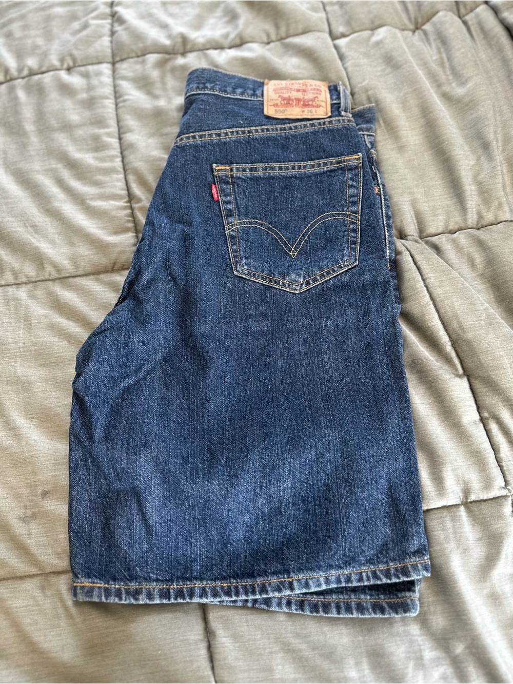 Levi's Men's Dark Blue Denim Shorts